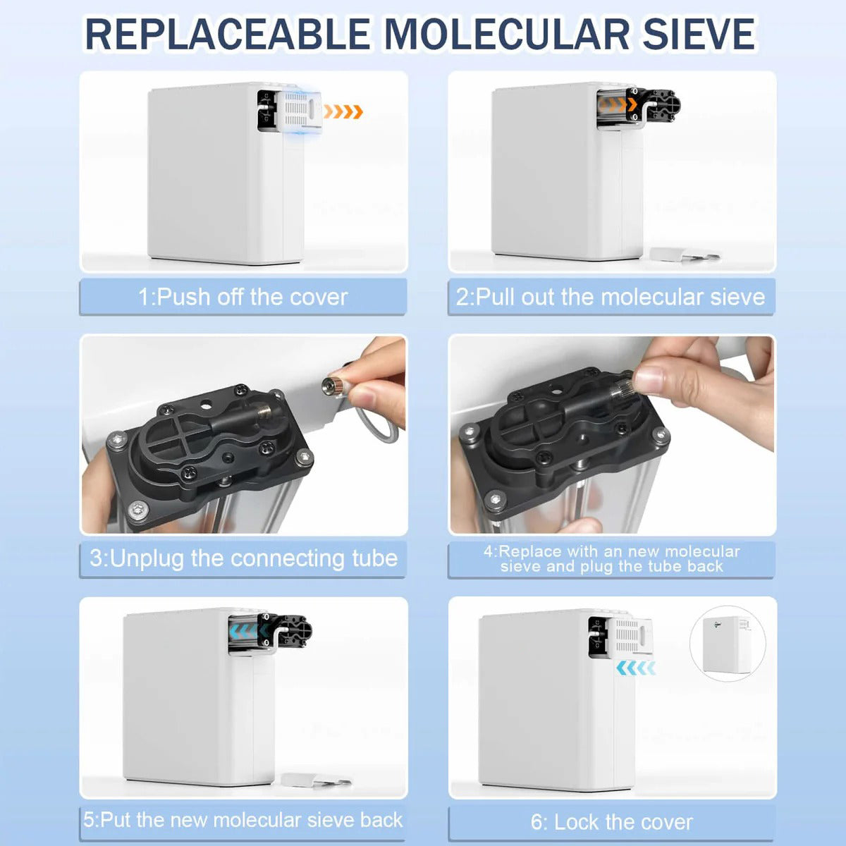 Portable Oxygen Concentrator Continuous Flow | Ziqing Lightweight & High Concentration