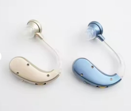 Ziqing Behind-the-Ear Personal Sound Amplifier – Rechargeable, Long Battery Life, For Mild to Moderate Hearing Support