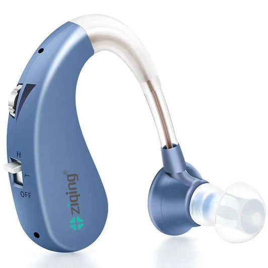 Ziqing Behind-the-Ear Personal Sound Amplifier – Rechargeable, Long Battery Life, For Mild to Moderate Hearing Support