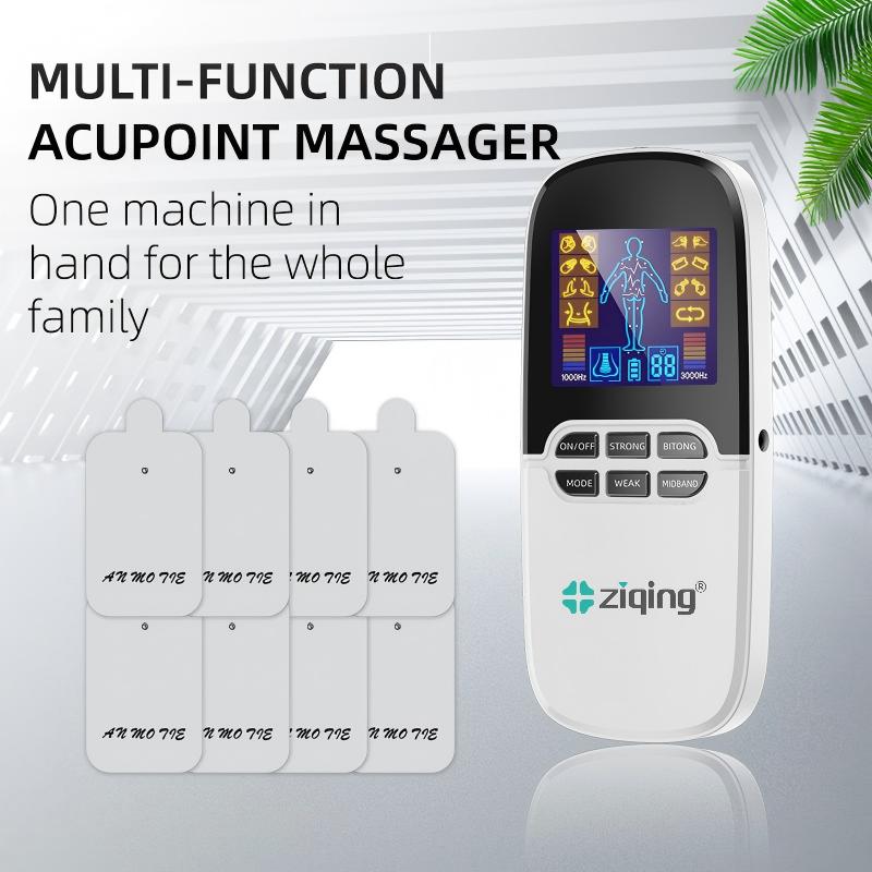 Ziqing Portable Electric Pulse Massager with Reusable Electrode Pads