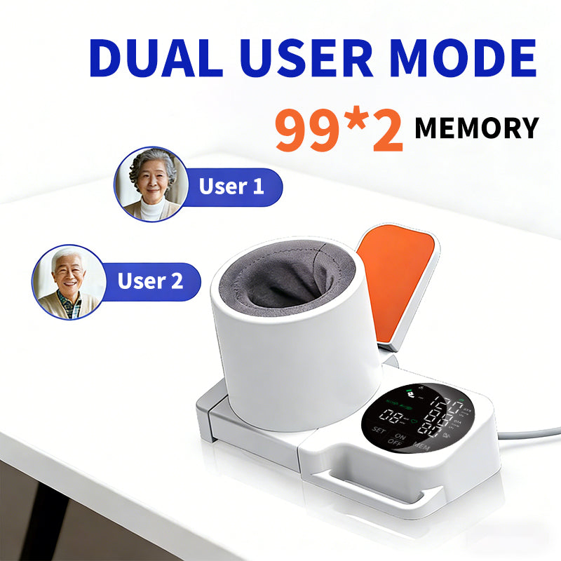 Ziqing Automatic Arm-in Blood Pressure Monitor – One-Touch Operation, Rechargeable 99x2 Memory, LED Display, Clinically Accurate for Family Healthcare