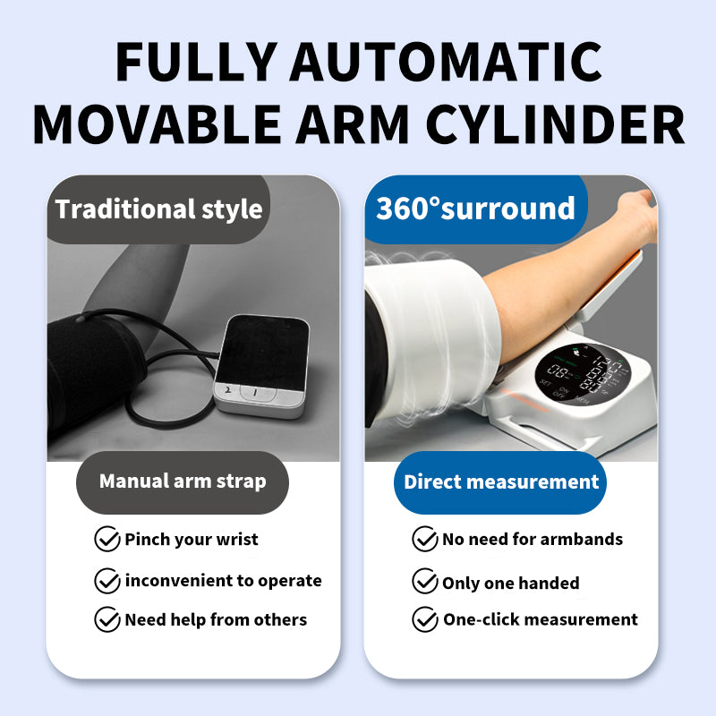 Ziqing Automatic Arm-in Blood Pressure Monitor – One-Touch Operation, Rechargeable 99x2 Memory, LED Display, Clinically Accurate for Family Healthcare
