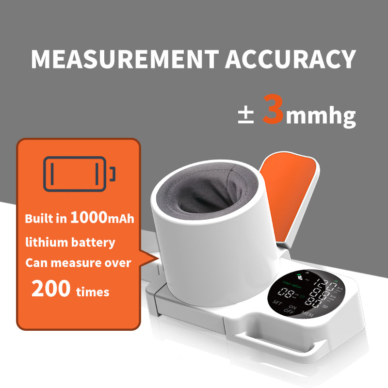 Ziqing Automatic Arm-in Blood Pressure Monitor – One-Touch Operation, Rechargeable 99x2 Memory, LED Display, Clinically Accurate for Family Healthcare