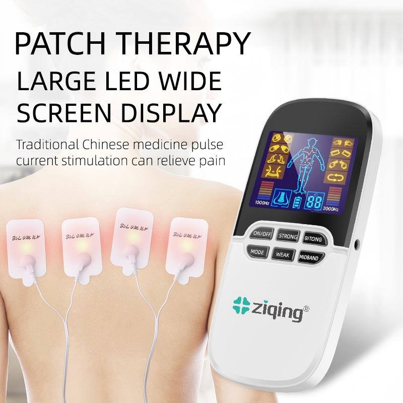 Ziqing Portable Electric Pulse Massager with Reusable Electrode Pads