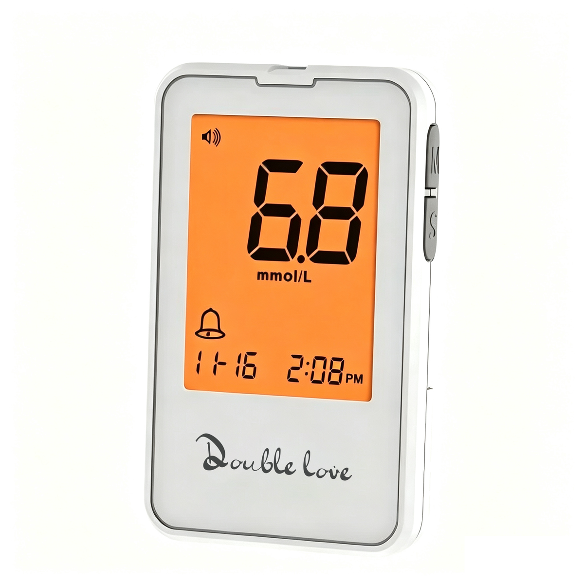 Double love Blood Glucose Meter with Large Backlit Display