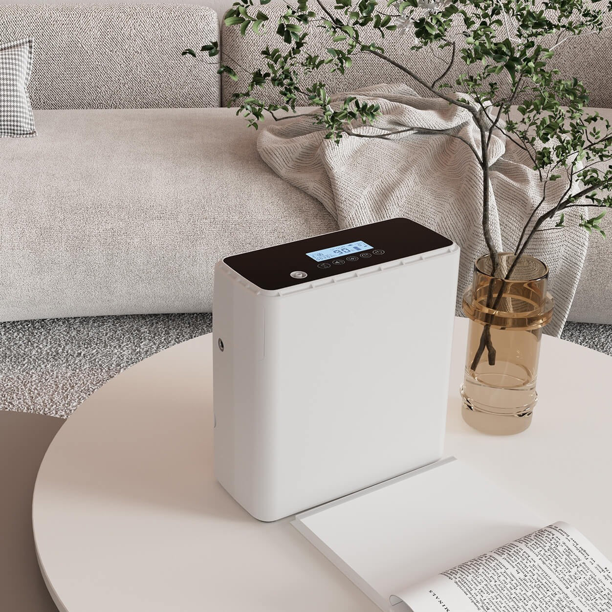 Portable Oxygen Concentrator Continuous Flow | Ziqing Lightweight & High Concentration