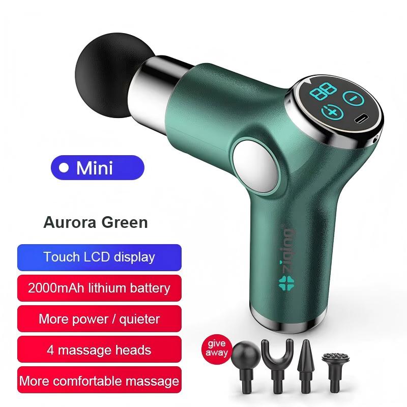 Mini pistola de masaje portátil, masajeador de percusión para cuerpo, cuello, tejido profundo, relajación muscular, alivio del dolor de gota.