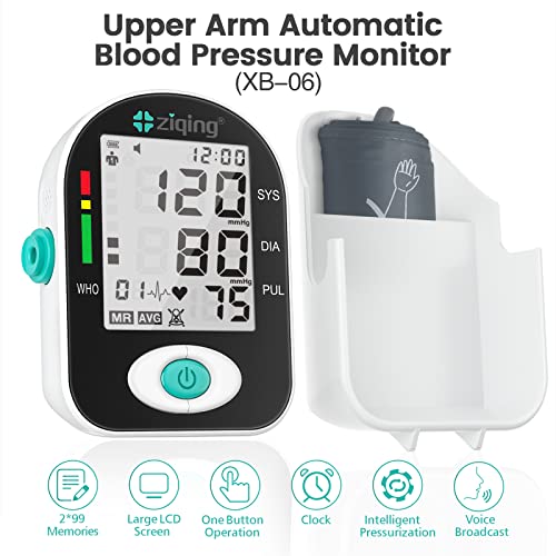 Monitor de presión arterial de brazo Ziqing: pantalla LCD y almacenamiento preciso del brazalete
