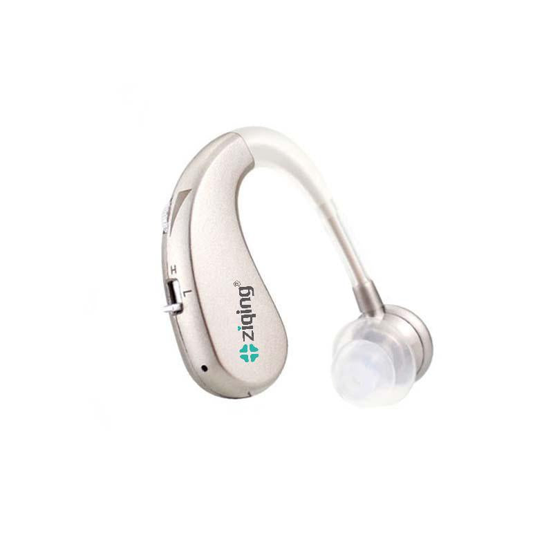 Ziqing Behind-the-Ear Personal Sound Amplifier – Rechargeable, Long Battery Life, For Mild to Moderate Hearing Support