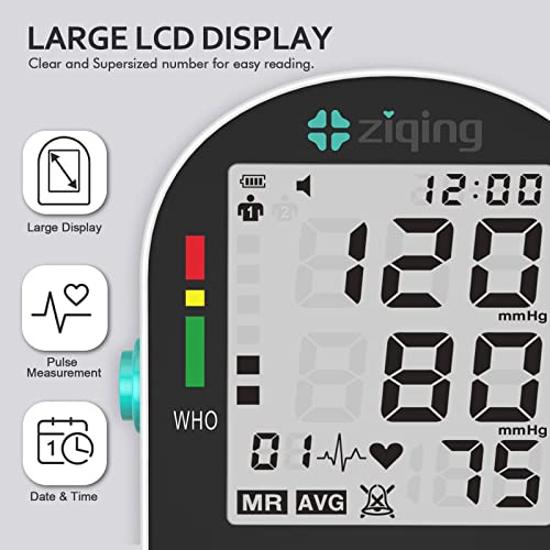 Monitor de presión arterial de brazo Ziqing: pantalla LCD y almacenamiento preciso del brazalete