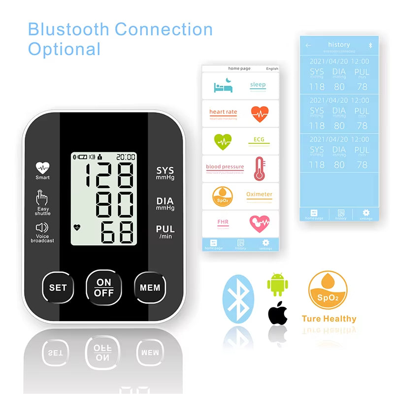 Tensiómetro de brazo Ziqing - LCD y ritmo cardíaco irregular 