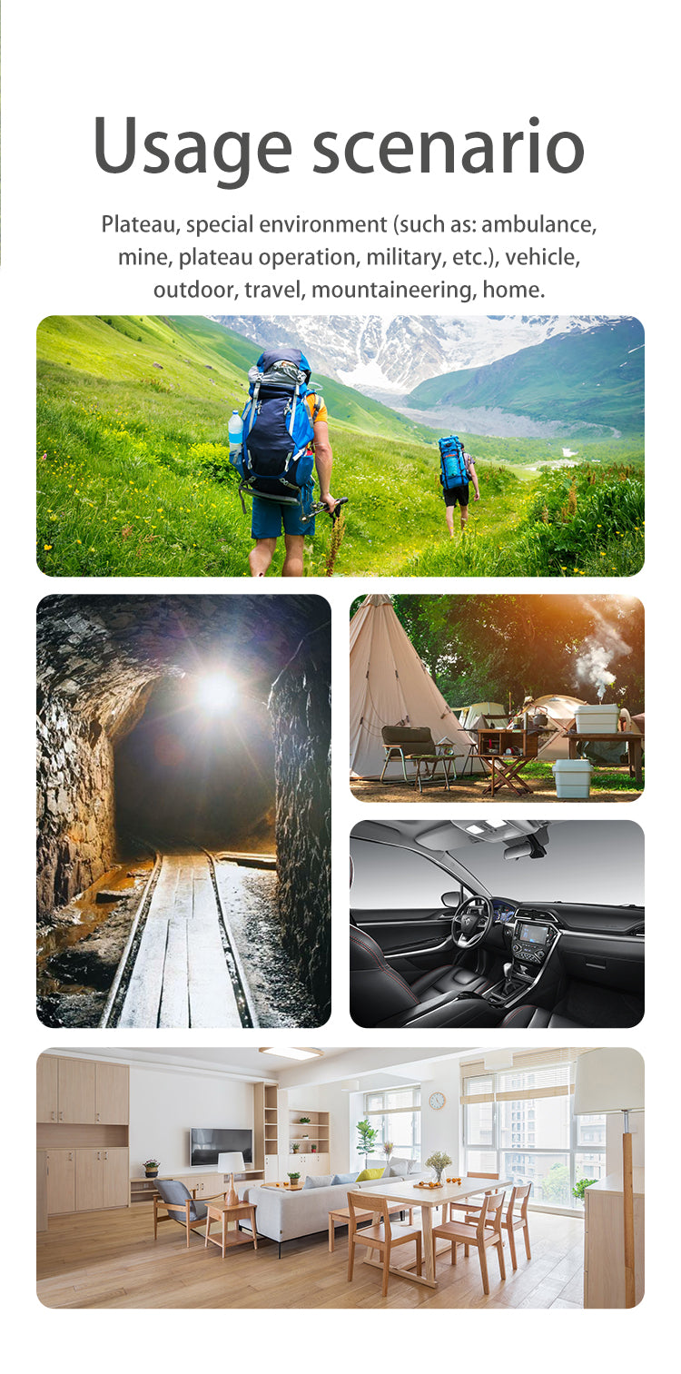 Pulse Flow Portable Oxygen Concentrator | Ziqing Compact Design 95% Concentration