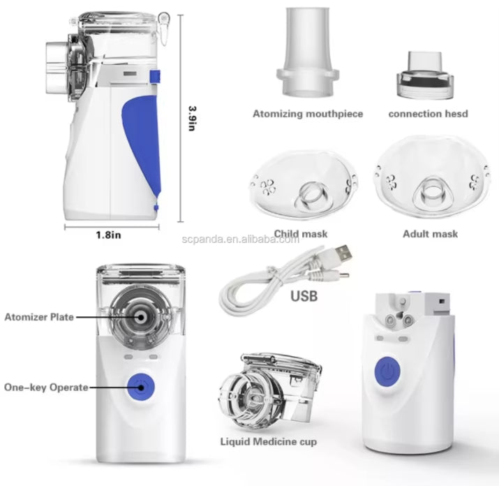 Ziqing Handheld Mist Device | Compact, USB & Battery Powered