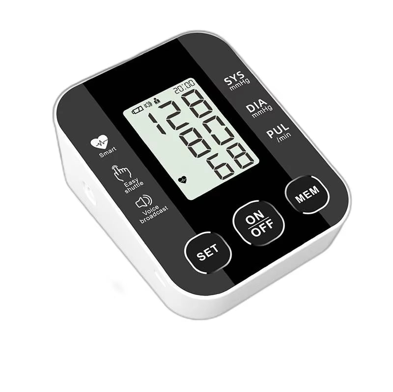 Tensiómetro de brazo Ziqing - LCD y ritmo cardíaco irregular 