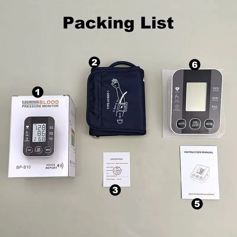 Tensiómetro de brazo Ziqing - LCD y ritmo cardíaco irregular 