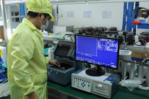 Product testing equipment pictured in Ziqing company materials